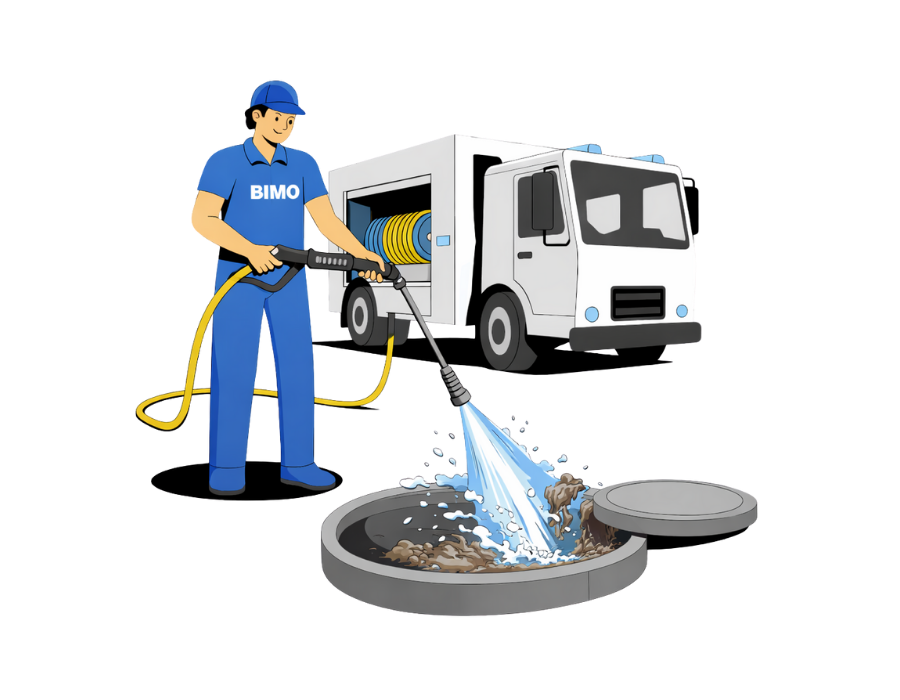 Intervention BIMO - curage hydrodynamique
